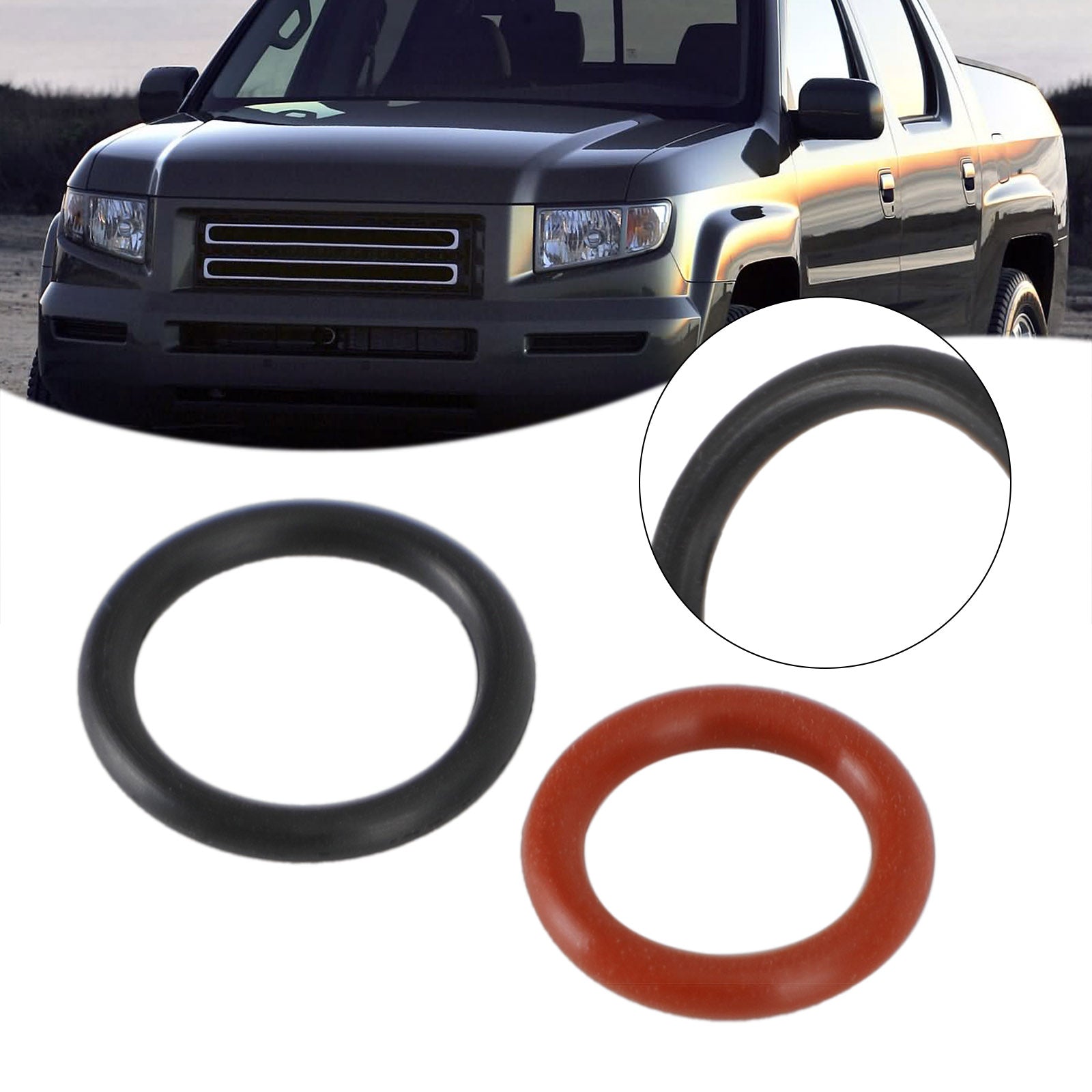 Acura Honda Power Steering Pump Rubber Inlet Outlet O-Ring Seals 2-Piece Set