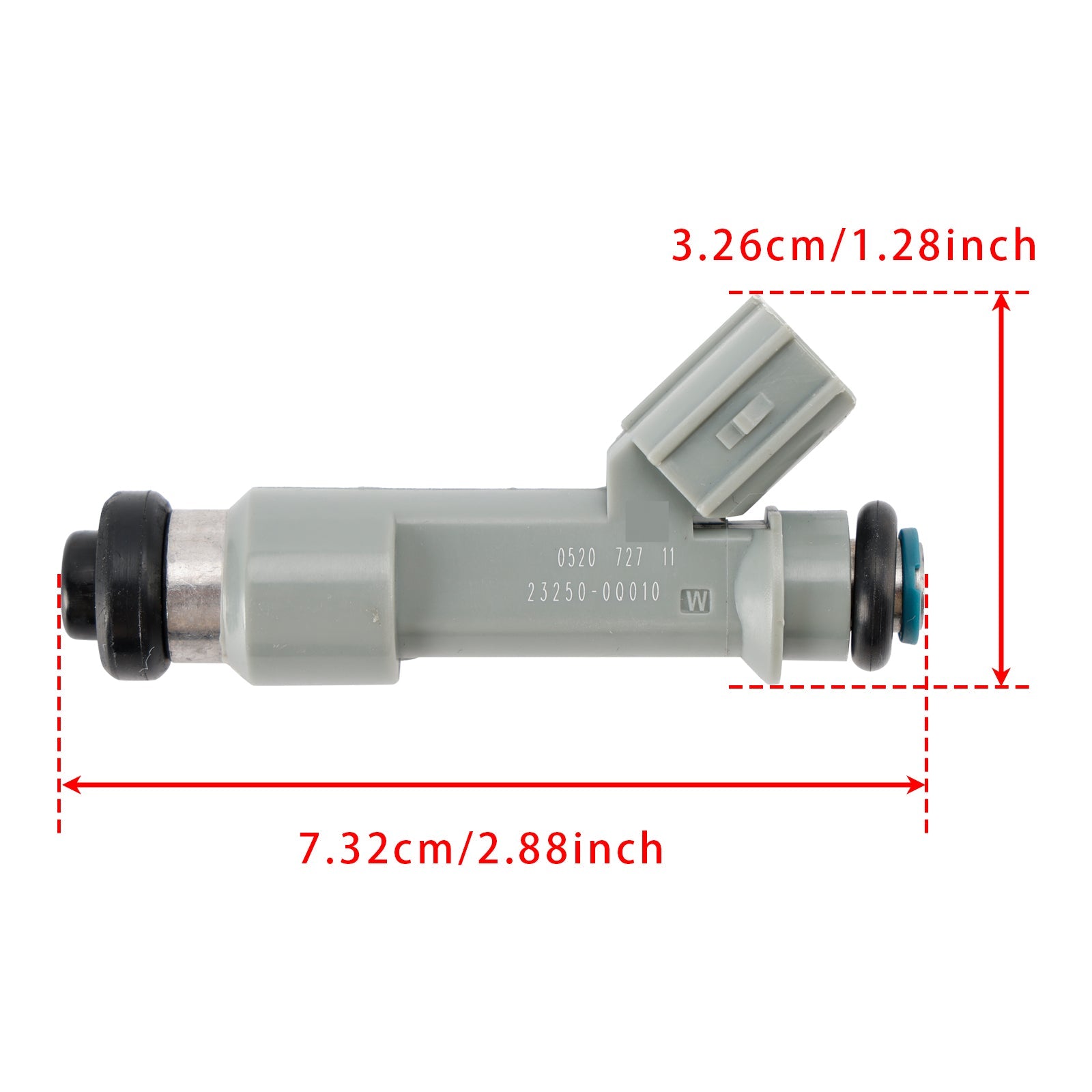 Fuel Injector 23209-09030 Compatible with Toyota Citroen Peugeot 1.0L Engine