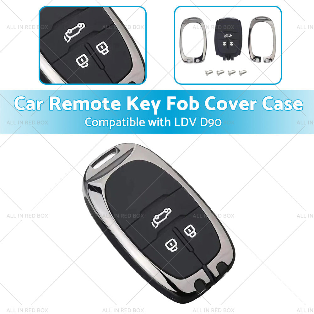 Zinc Alloy Remote Key Fob Case Cover Shell Suitable For LDV D90 3-Button Key Fob
