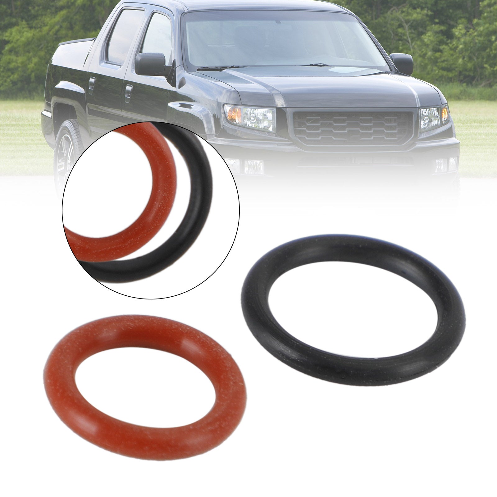 2 Pack Rubber O-Ring Seals Power Steering Pump Inlet Outlet Compatible Acura Honda