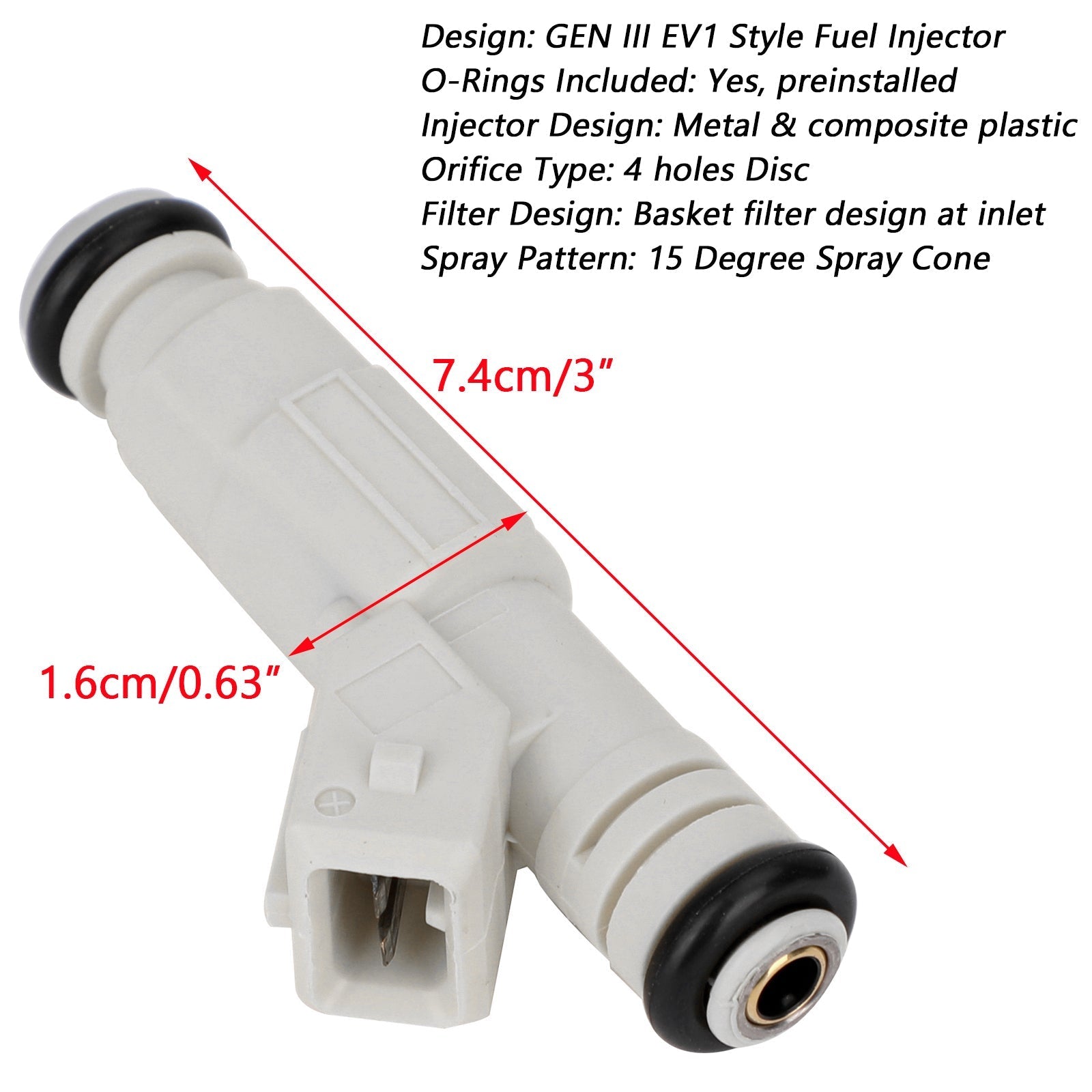 8PCS 380cc 36lb Fuel Injector Kit Compatible with Ford GM V8 LS1 LT1 5.0L 5.7L OEM 0280155737