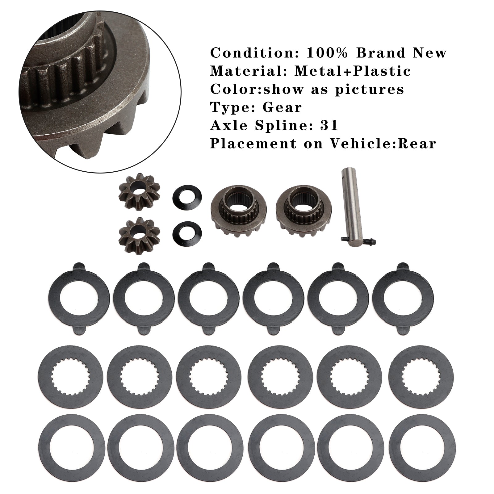 8.8 Inch Ford Truck Rearend Traclok Posi Limited Slip Differential Clutch Pack Assembly