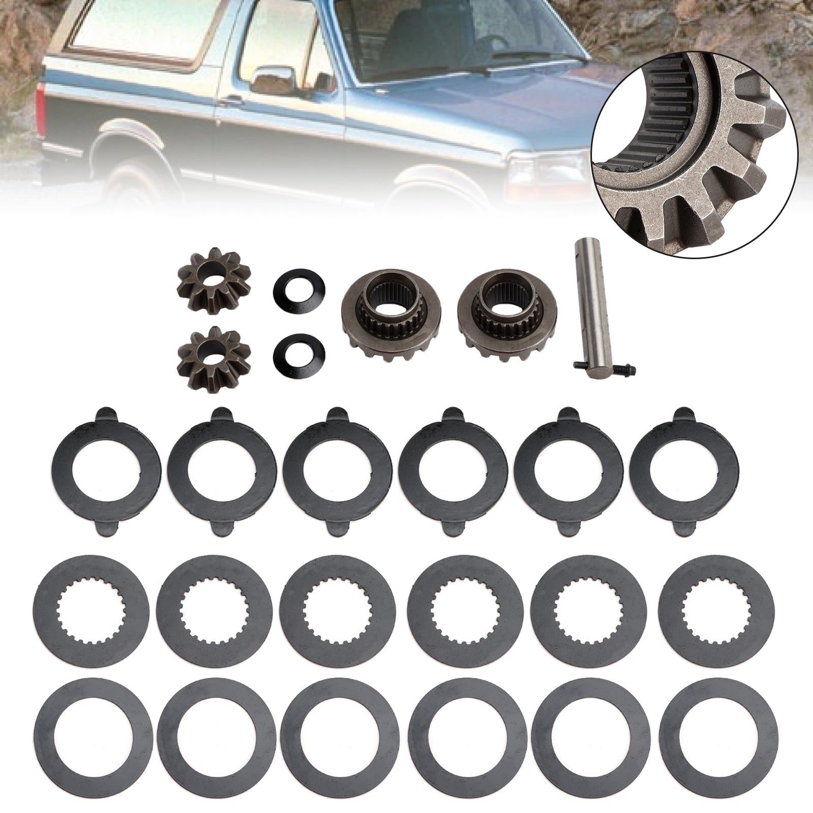 Traclok Posi Limited Slip Clutch Pack Kit With Spider Gears For Ford 8.8 Truck Differential