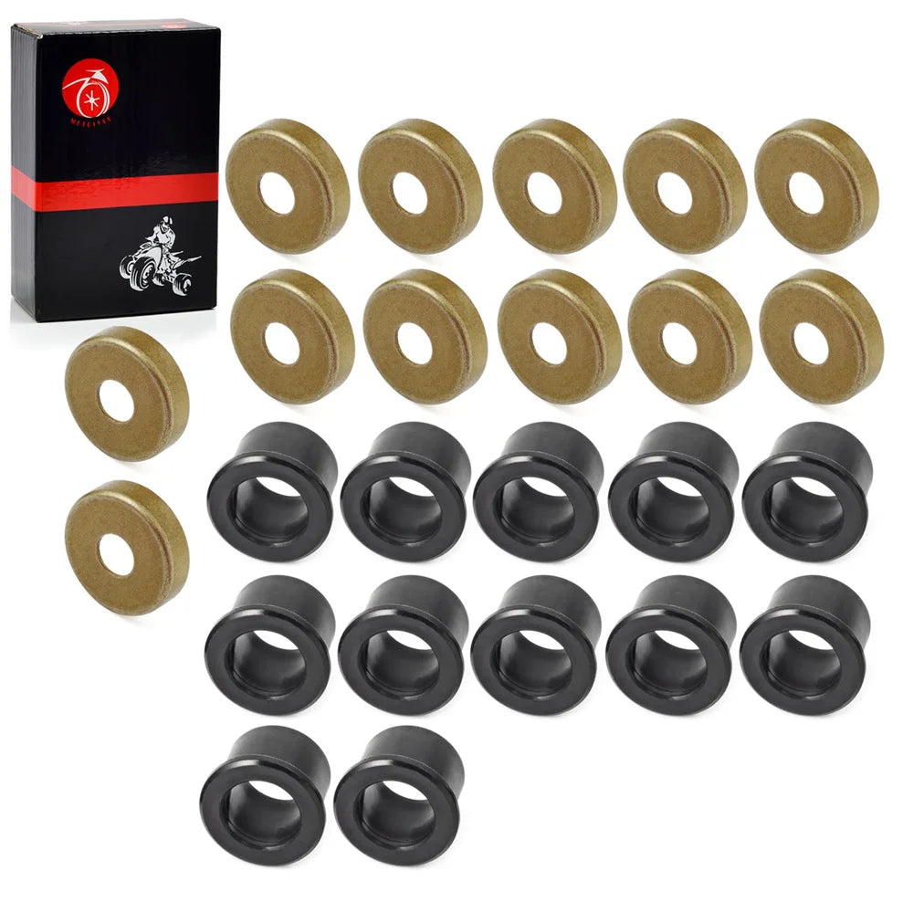 12pcs A Arm Bushing & Dust Cover Seal Caps Rebuild Kit for Yamaha YFZ450 Raptor Banshee Blaster