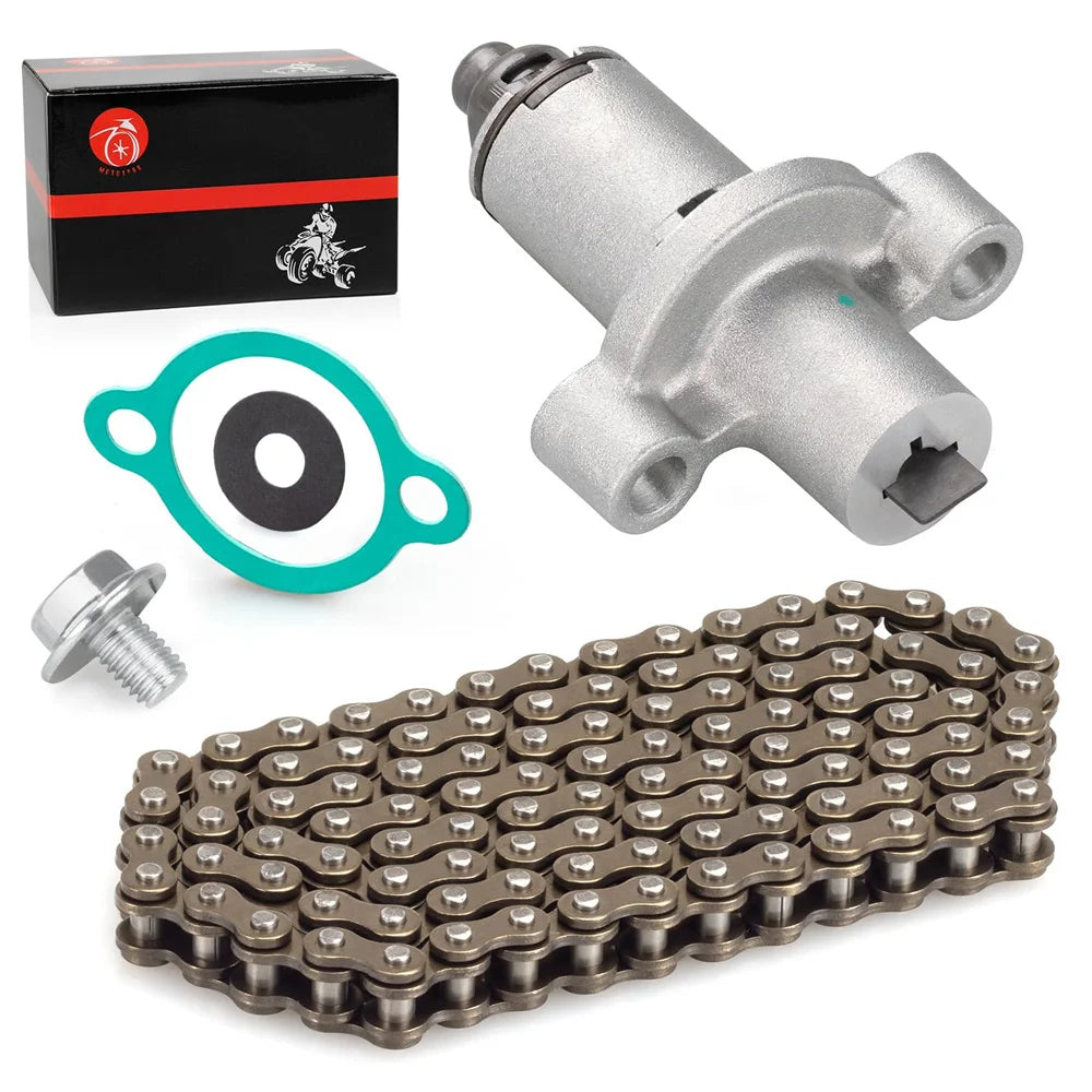 Cam Timing Chain and Tensioner with Gasket for Yamaha YFB250 YFM200 YFM250 TW200