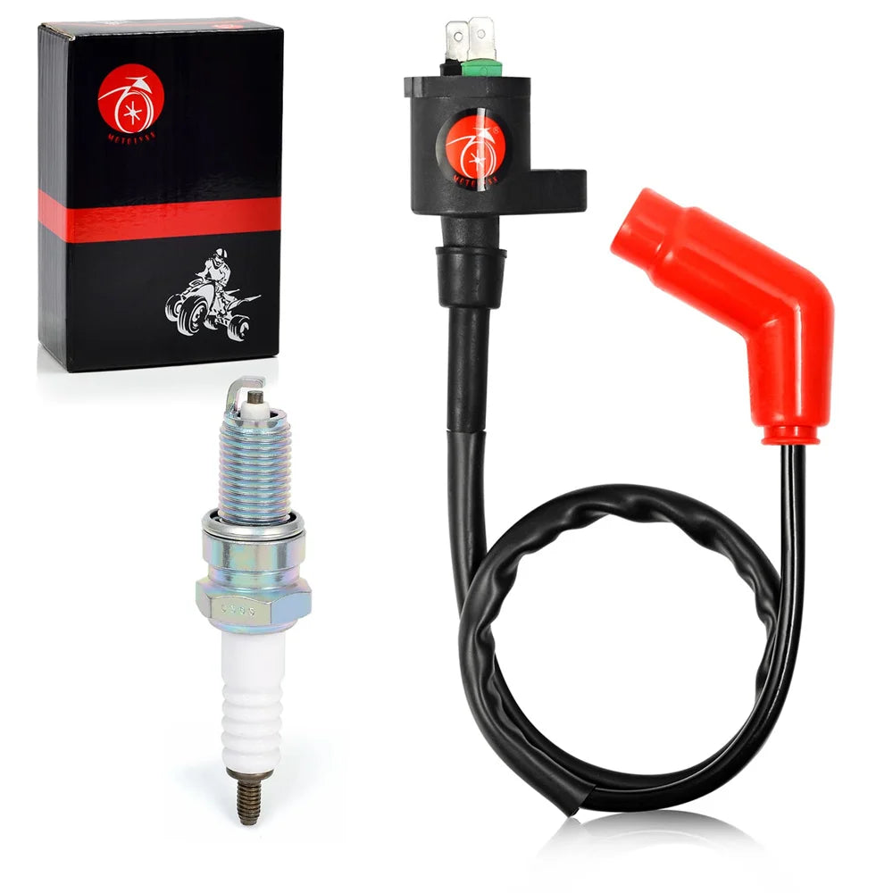 Ignition Coil Pack Spark Plug for Honda TRX250EX TRX250TE TRX250TM TRX250X TRX300 TRX300FW 1988-2018