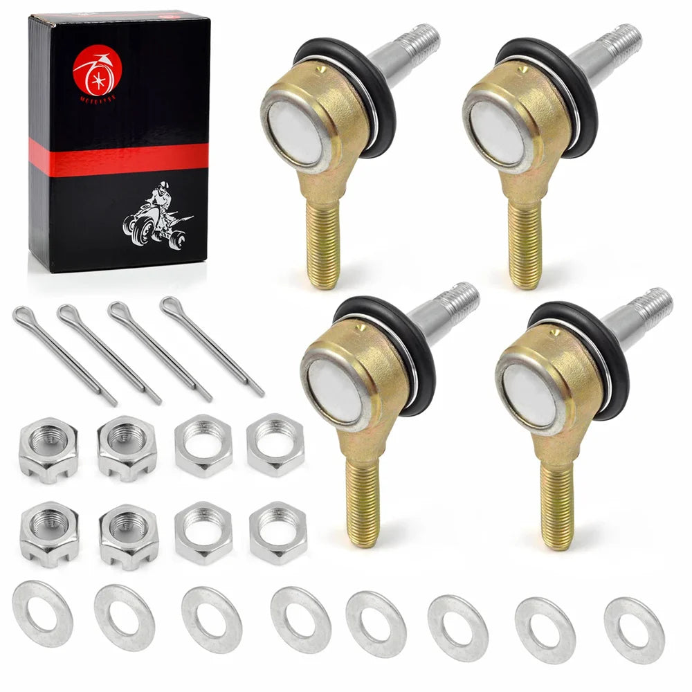Tie Rod End Ball Joints for Yamaha ATV Models - Banshee Raptor Warrior Wolverine Blaster Grizzly Moto 4 Big Bear Breeze