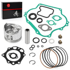 Engine Rebuild Gasket Kit with Piston, Rings, and Seals for Kawasaki Mule 500 520 550 1990-2004
