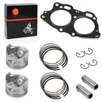Oversize 0.25mm Top End Rebuild Kit Piston Ring Gasket EZGO 4Cycle 350cc EH35C 1996-2008