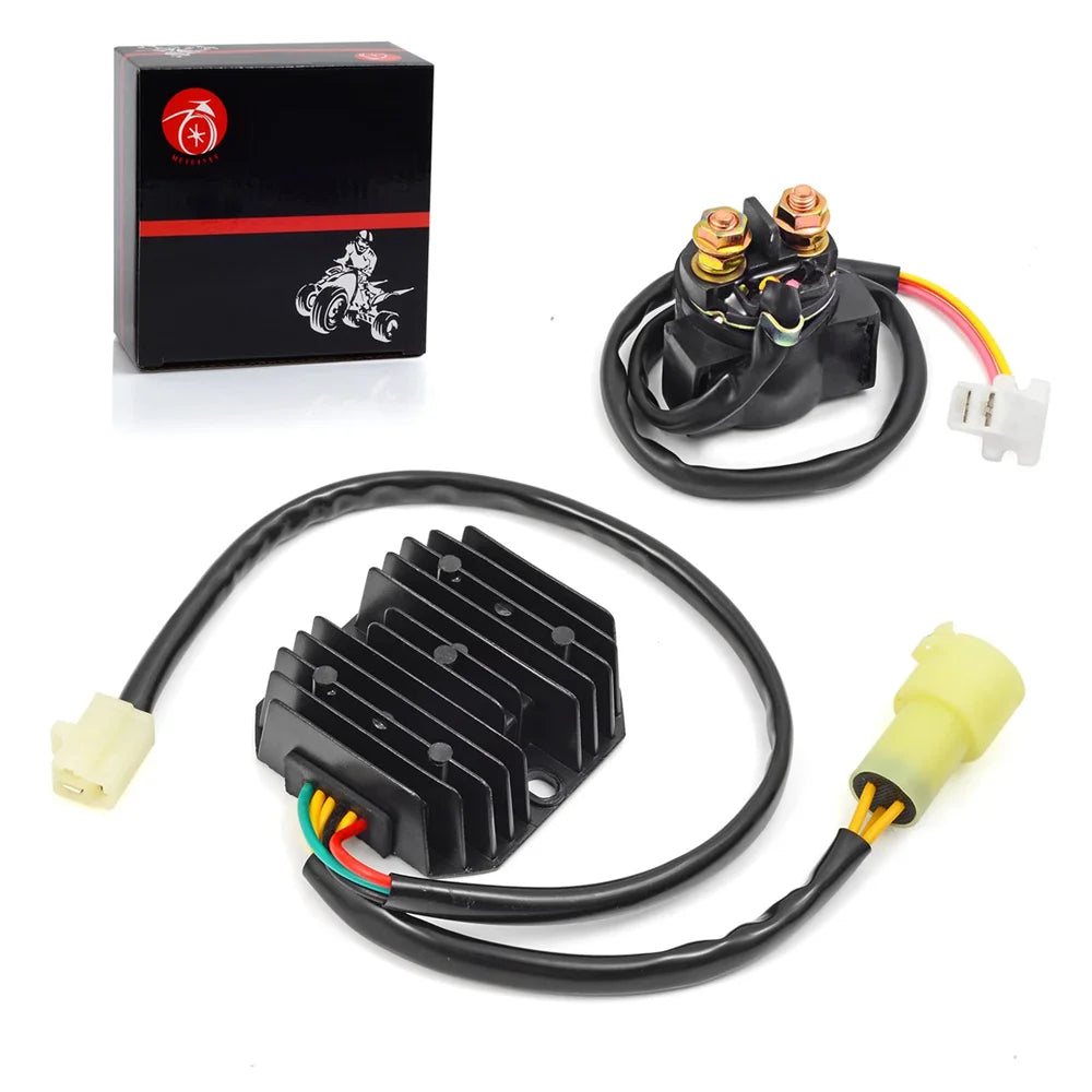 Voltage Regulator Rectifier & Starter Relay Solenoid for Honda TRX300 Fourtrax 1988-1992 - 31600-HC4-010