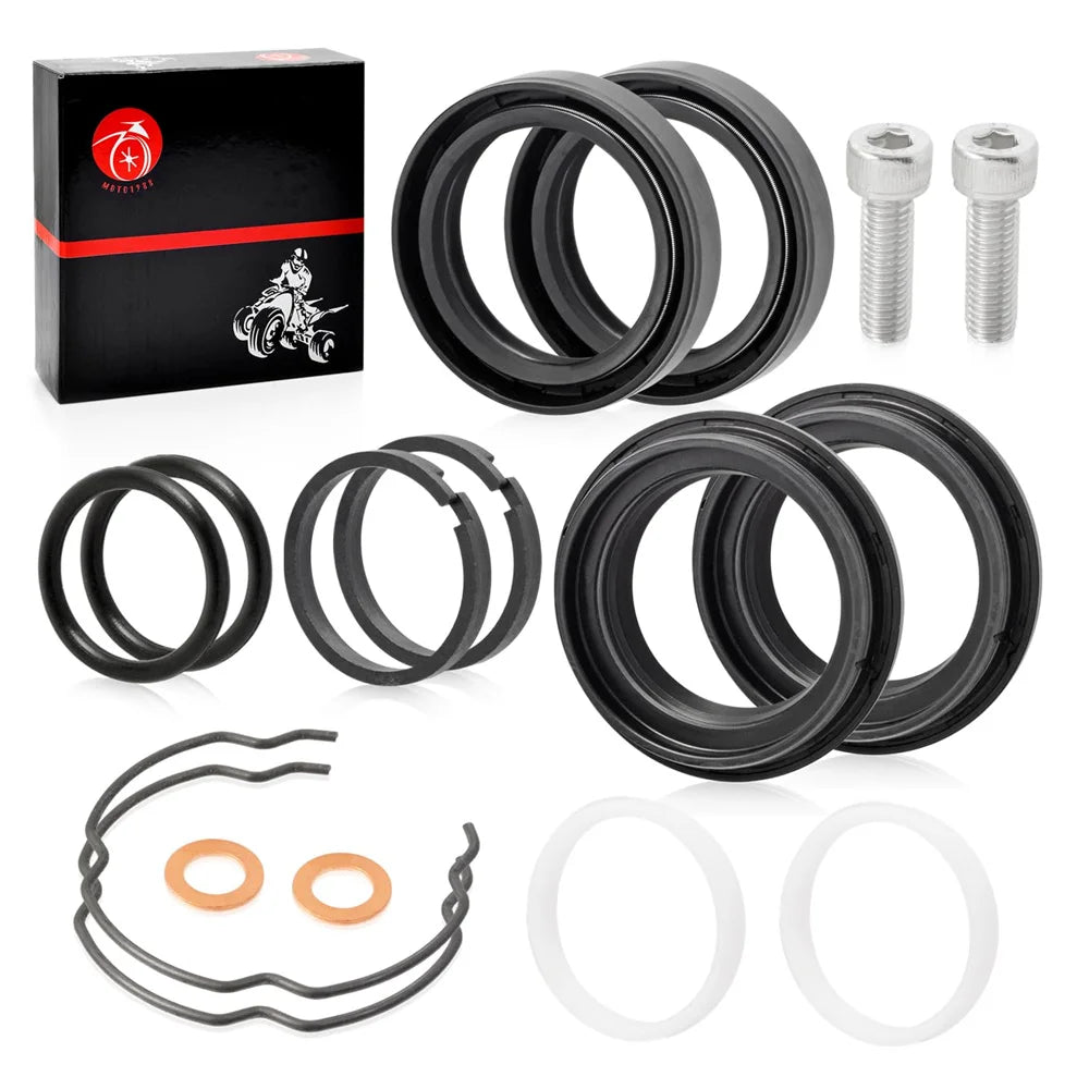 39mm Front Fork Dust Oil Seals Rebuild Kit for Harley Sportster XL883 XL1200 1990-2013 Dyna FXD 1991-2005