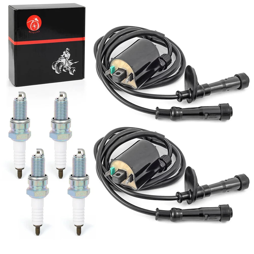 Ignition Coil Pack & Spark Plug + Cap for Honda Shadow ACE Aero Spirit 750 VT750 C DC CD 1998-2019