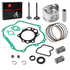290cc FE290 Engine Rebuild Kit - 0.5mm Oversize Piston Ring Gasket Seal Valve Set for Club Car Golf Cart DS and Precedent