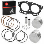 Piston Ring 0.25mm Oversize Bore Cylinder Head Gasket for EZGO Fuji Robin 295cc EH29C TXT 4 Cycle Gas Golf Cart 1991-2008