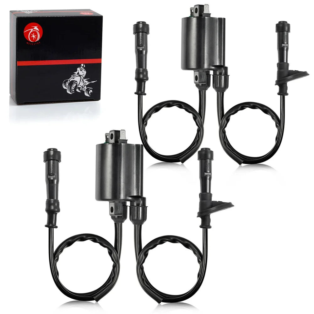 Ignition Coil and Spark Plug Cap Set for Honda Shadow 750 VT750 1998-2019