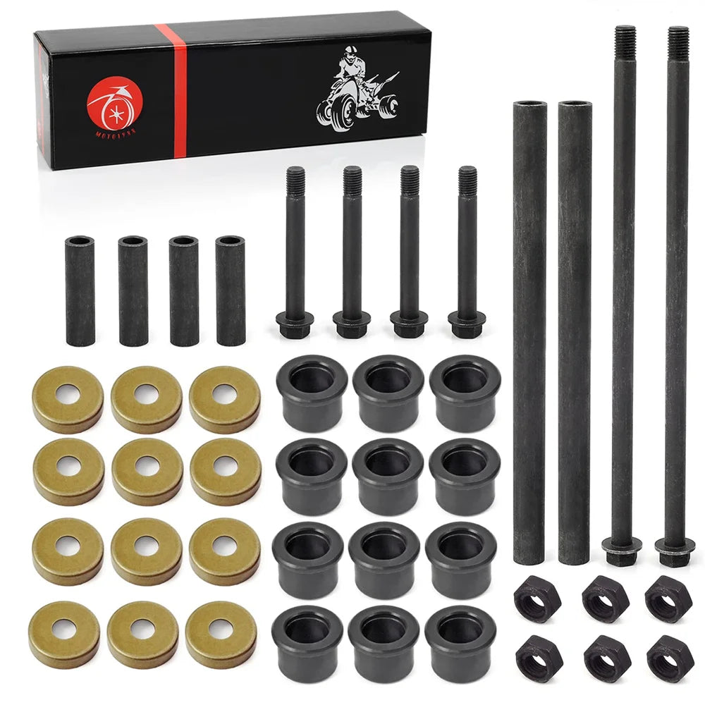 Front Arm Bushing Dust Cover Seal Caps Bolts Nuts Shaft Collars Rebuild Kit Yamaha Banshee 350 YFZ350 91-06