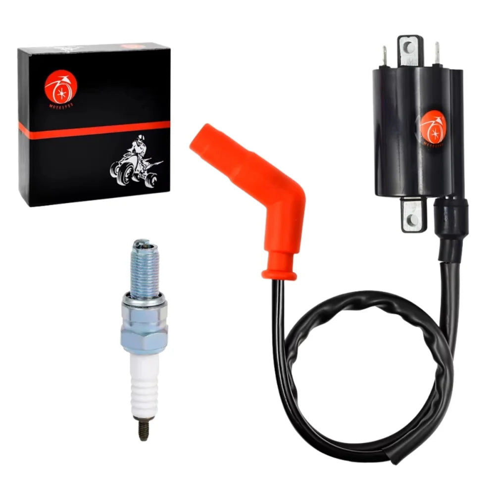 Ignition Coil and Spark Plug for Yamaha Raptor 700 2006-2018 4DN-82320-00-00 2UJ-82310-00-00