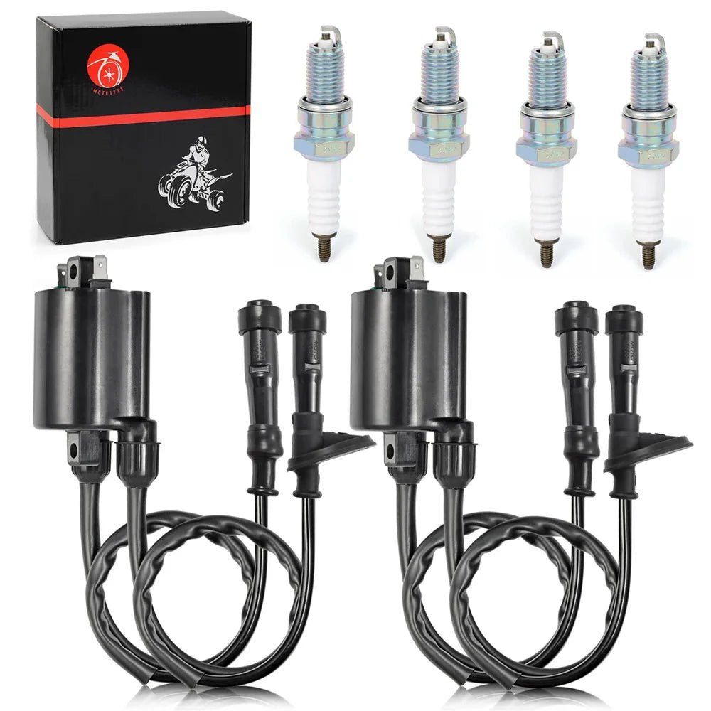 Ignition Coil Pack & Spark Plug + Cap for Honda Shadow ACE Aero Spirit 750 VT750 C DC CD 1998-2019