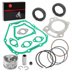 Engine Top End Kit Oversize 0.25mm Piston Ring Gasket Seal for Yamaha Golf Cart G11 G16 G20 1996-2002 JN6-11635-00