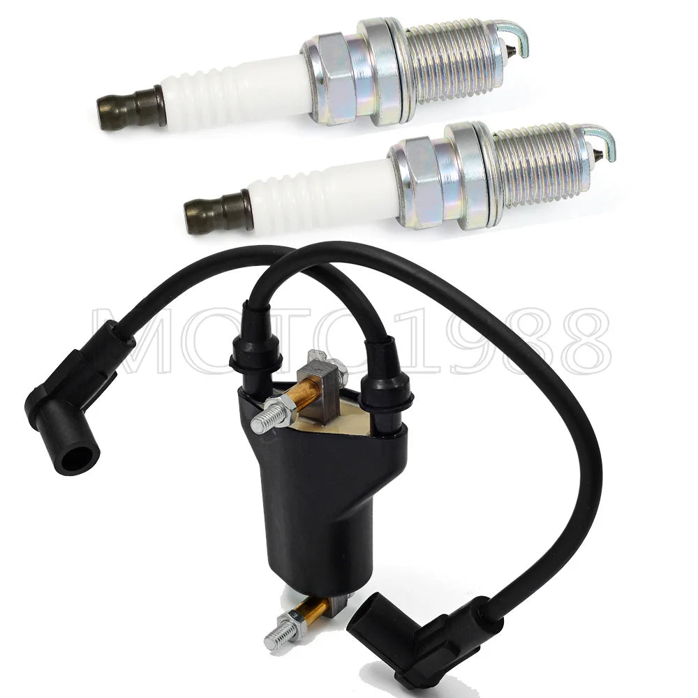 Ignition Coil Pack, Spark Plug, and Cap for EZGO TXT 1991-2002 Robin 295cc 350cc 4-Cycle Gas Golf Cart
