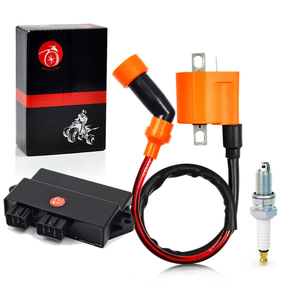 CDI Box and Ignition Coil Spark Plug for Yamaha Warrior 350 1997-2001 348cc