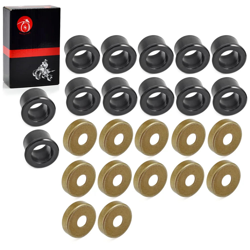 12pcs A Arm Bushing & Dust Cover Seal Caps Rebuild Kit for Yamaha YFZ450 Raptor Banshee Blaster
