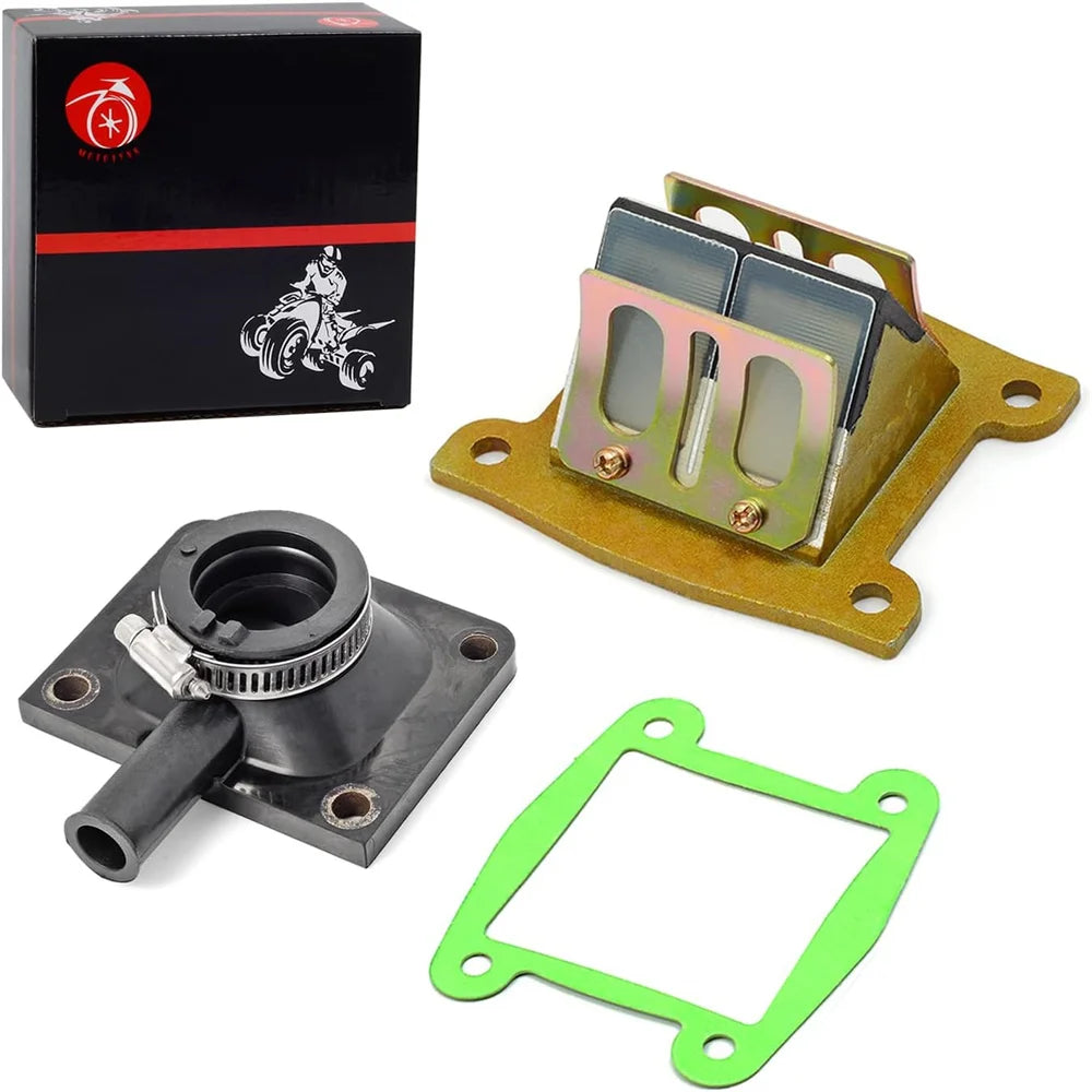 Intake Manifold Boot and Reed Valve Gasket Assembly for Yamaha 215cc Golf Cart G1 1979-1989