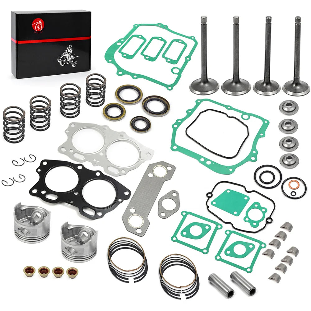 Piston Ring Gasket Seal Intake Exhaust Spring Retainers Valve Collet Keepers For EZGO Fuji Robin 295cc EH29C Golf Cart 1991-2002