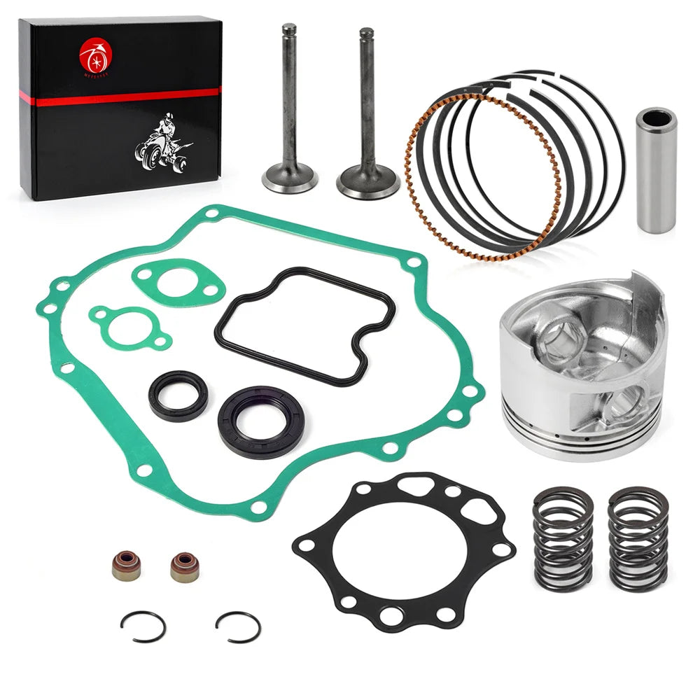290cc Engine Rebuild Kit - Piston, Ring, Gasket, Seal, Valves for Club Car Golf Cart DS President FE290