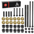 Front Arm Bushing Dust Cover Seal Caps Bolts Nuts Shaft Collars Rebuild Kit Yamaha Banshee 350 YFZ350 91-06