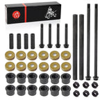 Front Arm Bushing Dust Cover Seal Caps Bolts Nuts Shaft Collars Rebuild Kit Yamaha Banshee 350 YFZ350 91-06