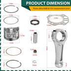 Engine Rebuild Kit Piston Gaskets Connecting Rod Kawasaki Mule 600 610 SX KAF400 2005-2019