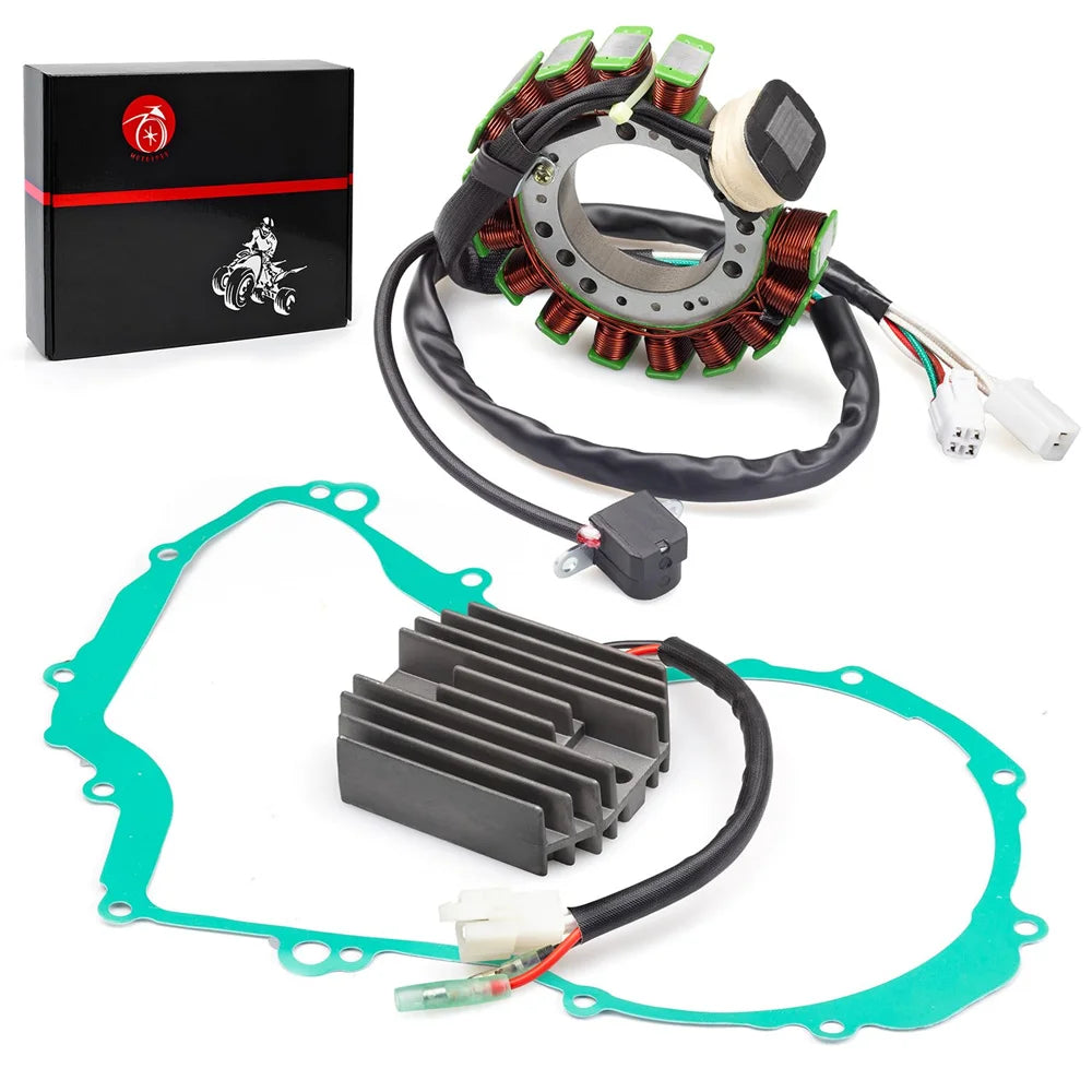 Stator and Regulator Rectifier with Gasket for Yamaha Wolverine 350 2000-2001 Big Bear 350 1997-1999