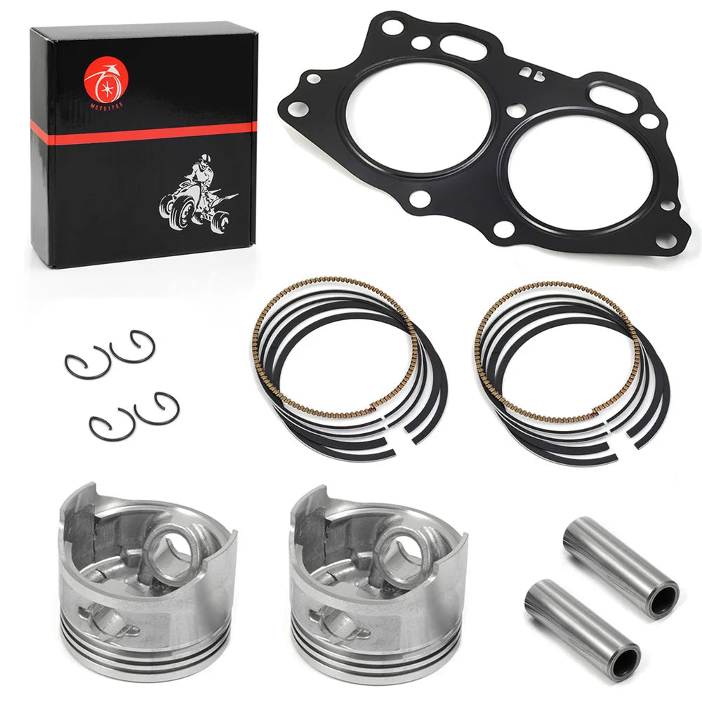 Oversize 0.25mm Top End Rebuild Kit Piston Ring Gasket EZGO 4Cycle 350cc EH35C 1996-2008
