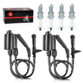 Ignition Coil Pack with Spark Plug and Cap for 1988-2007 Honda Shadow VLX 600 VT600