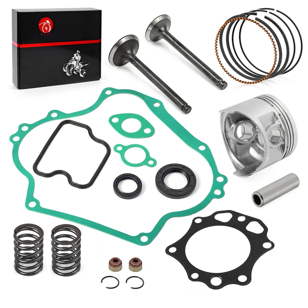 290cc FE290 Engine Rebuild Kit - 0.5mm Oversize Piston Ring Gasket Seal Valve Set for Club Car Golf Cart DS and Precedent