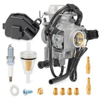 Carburetor and Spark Plug for Honda Foreman Rubicon 500 TRX500FA TRX500FGA TRX500FPA 2001-2012
