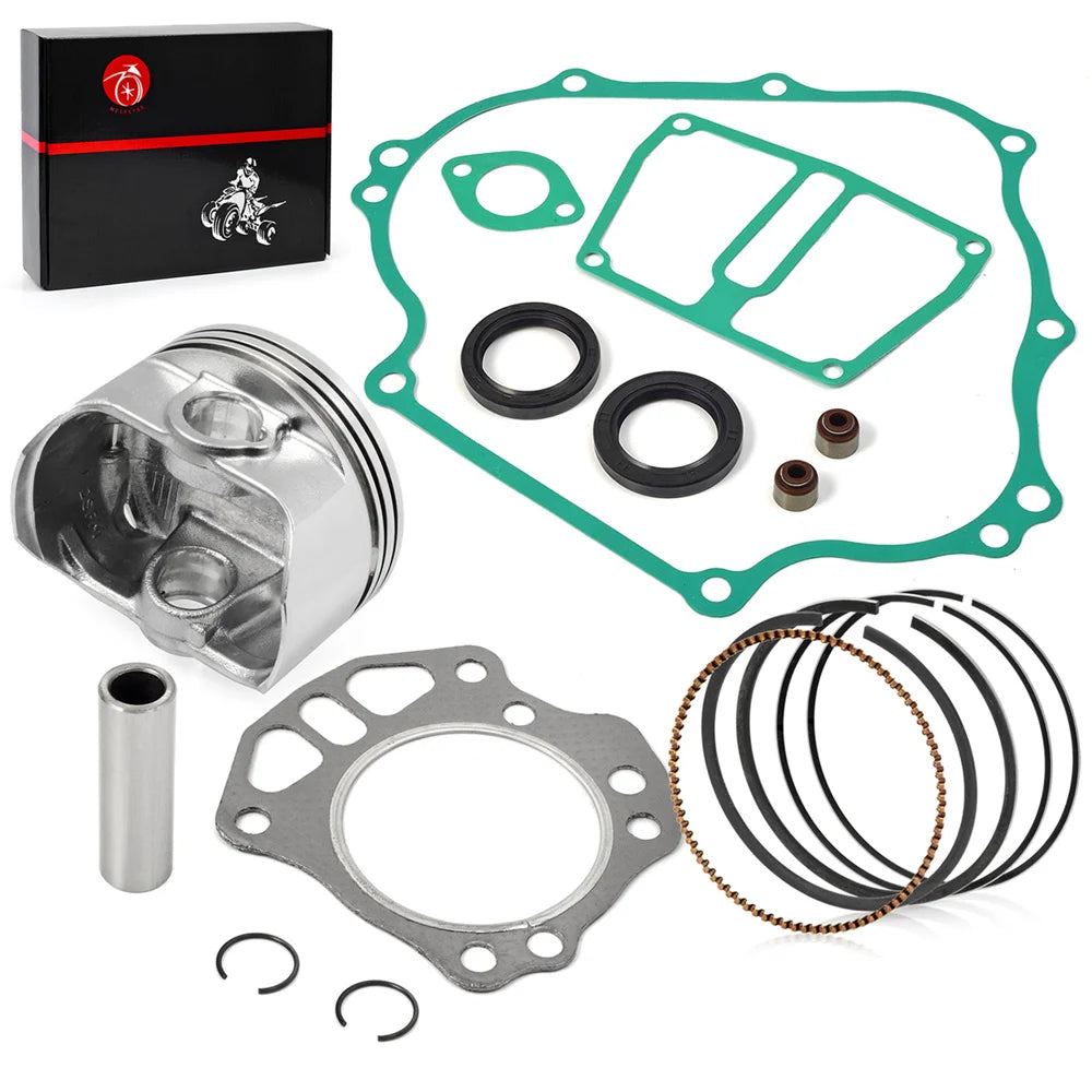 Engine Rebuild Kit Piston Rings Gasket Seal for Kawasaki Mule 600 610 SX KAF400