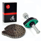 Cam Timing Chain 106L & CNC Manual Tensioner For Kawasaki Bayou 220 Bayou 250 1992-2011