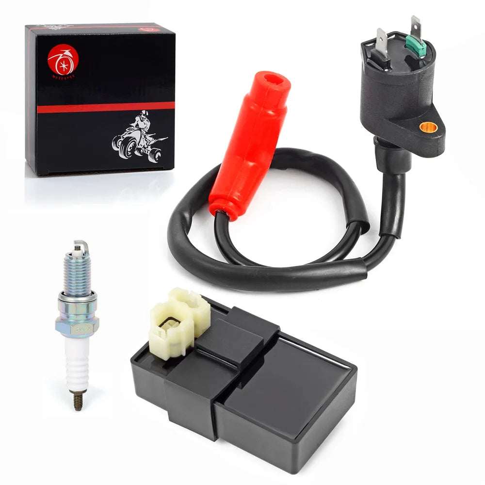 CDI Igniter Box and Ignition Coil Spark Plug for Honda 1993-2006 TRX300EX Sportrax 300