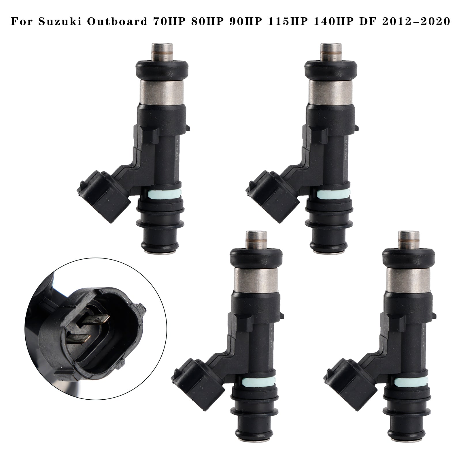 Suzuki DF 70 80 90 115 140 HP Outboard 4PC Fuel Injector Set EAT314 15710-82K50