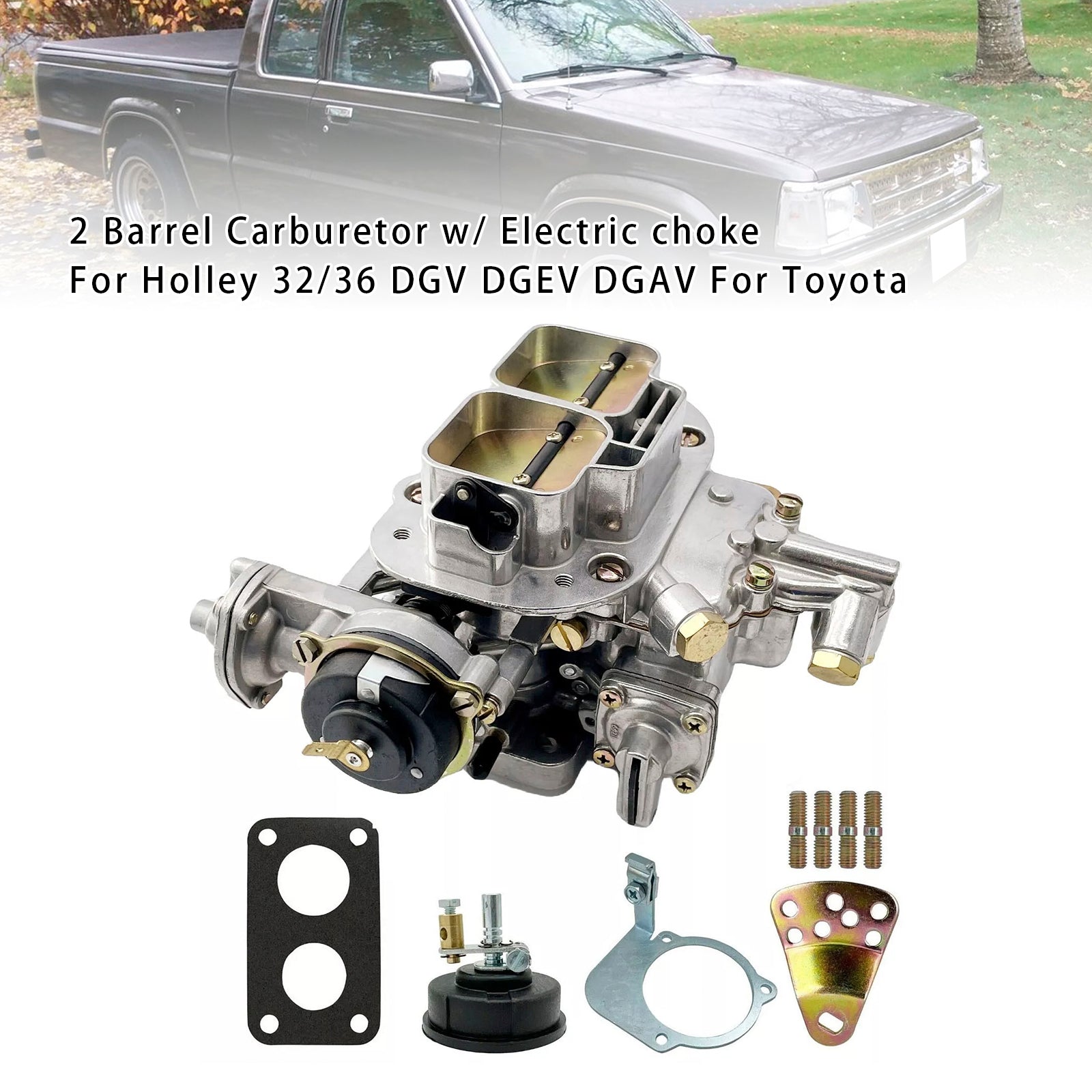 Electric Choke 2 Barrel Carburetor Compatible With Holley 32/36 DGV DGEV DGAV Toyota Models