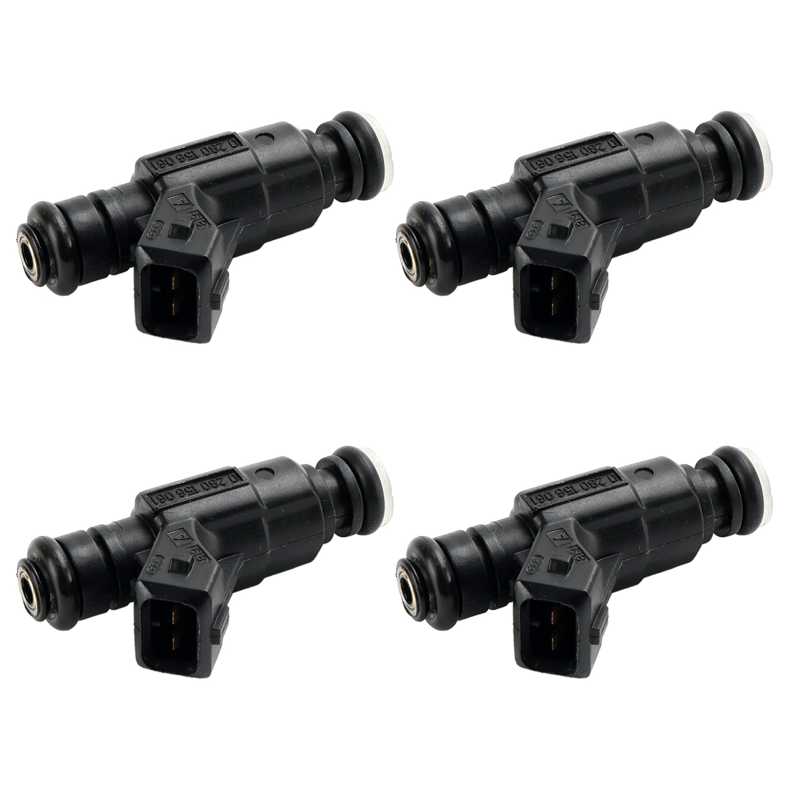 4 Piece 0280156061 Fuel Injector Compatible with Audi VW 1.8L Engine 852-12184
