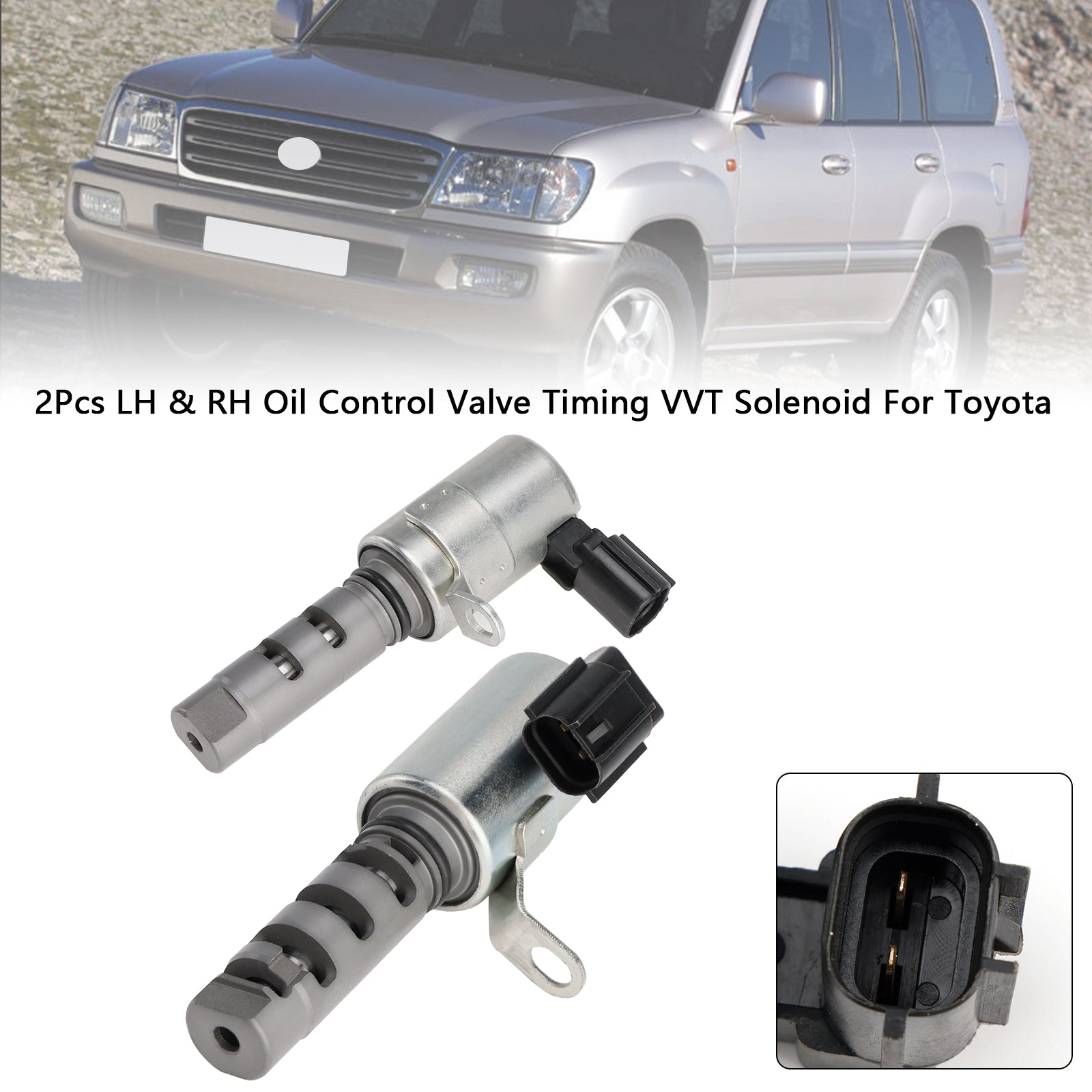 Toyota VVT Oil Control Valve Timing Solenoid - Left and Right Pair (2Pcs)