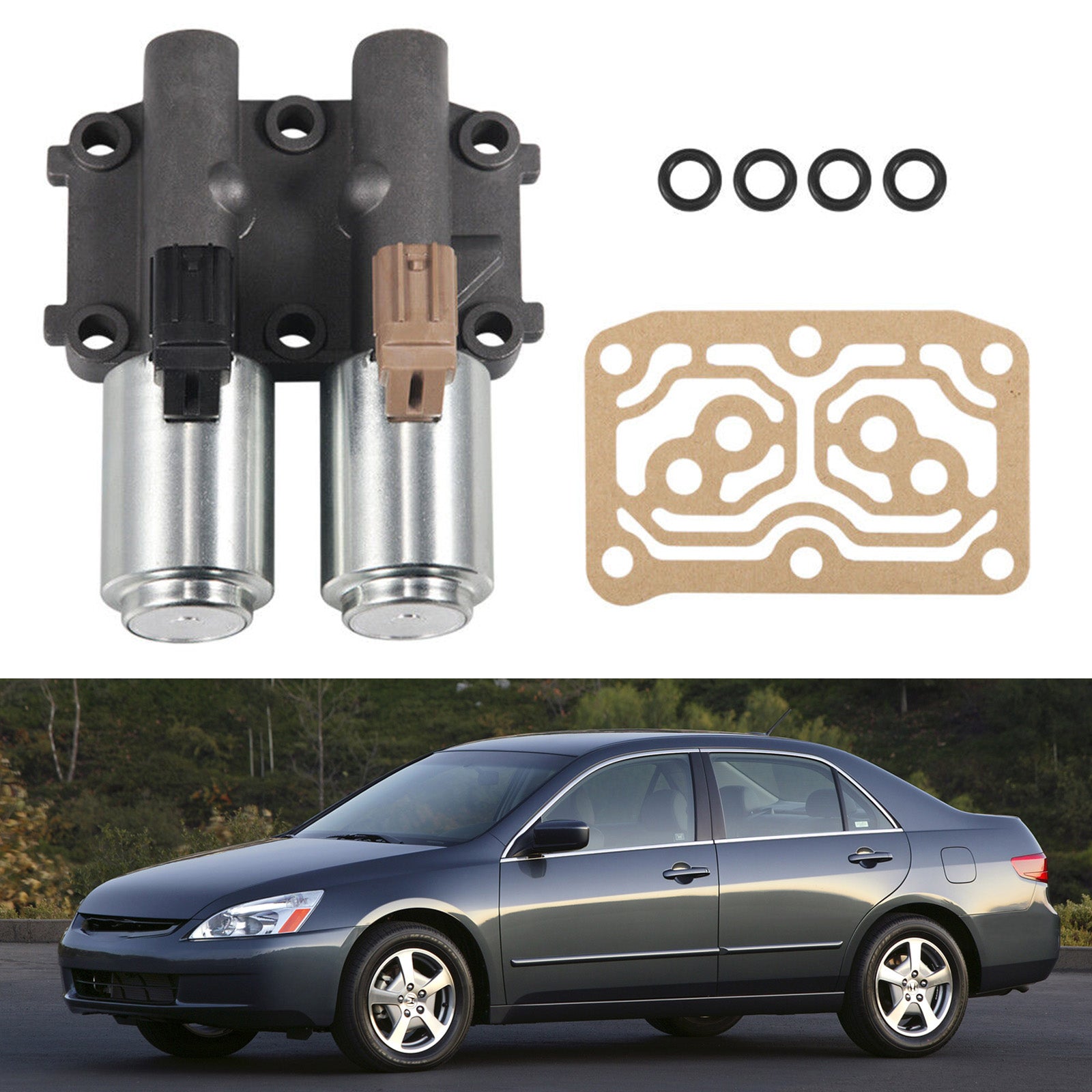 OEM Transmission Dual Linear Solenoid 28260-PRP-014 Compatible With Honda Accord CR-V Acura