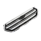 Front Upper Grille Replacement Set for Ford Escape (2017-2019) Black Chrome