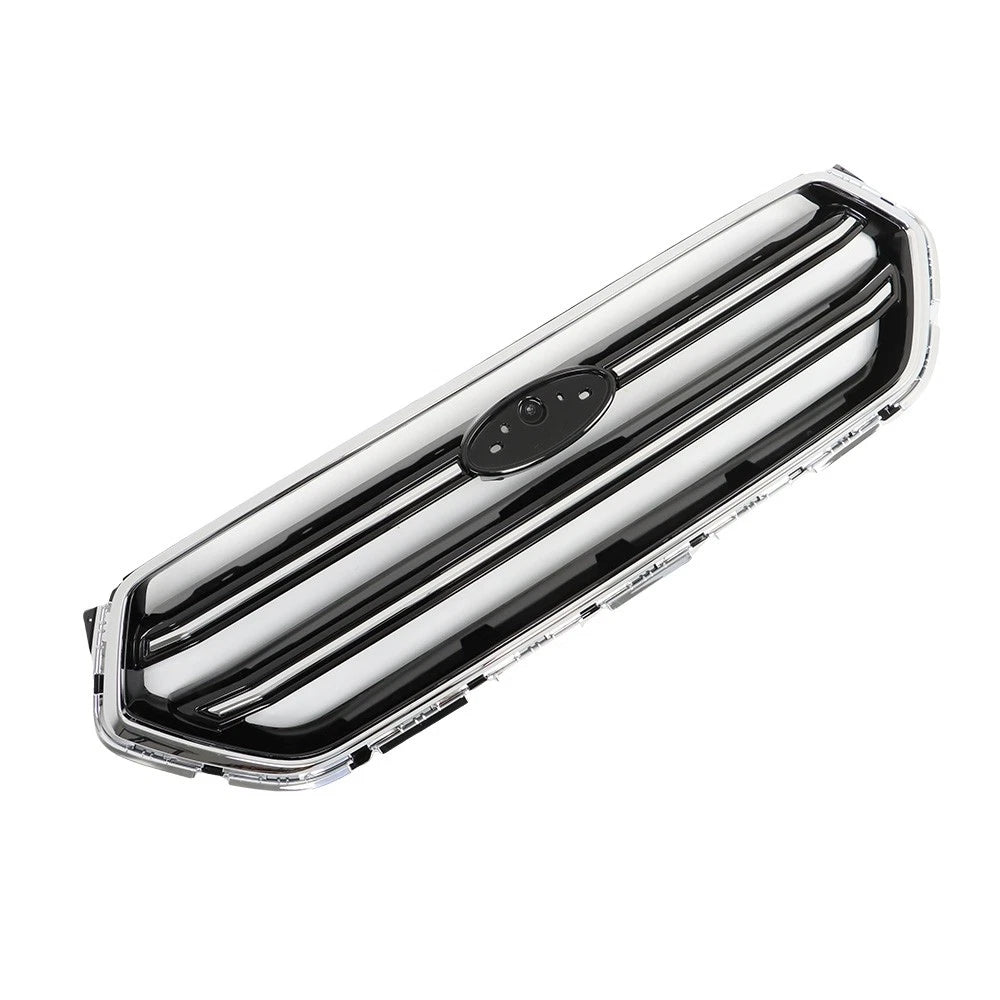 Front Upper Grille Replacement Set for Ford Escape (2017-2019) Black Chrome