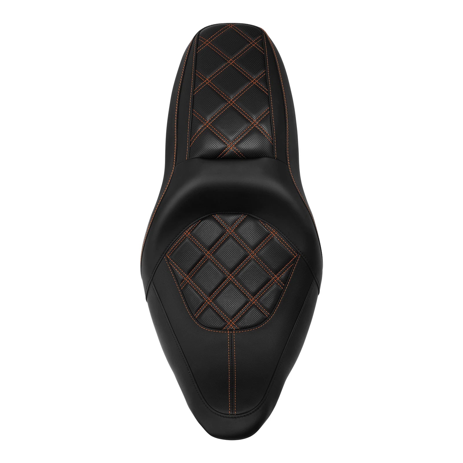 Rider Driver Passenger Seat for Harley Touring Road Glide King (2009–2023) Black/Brown