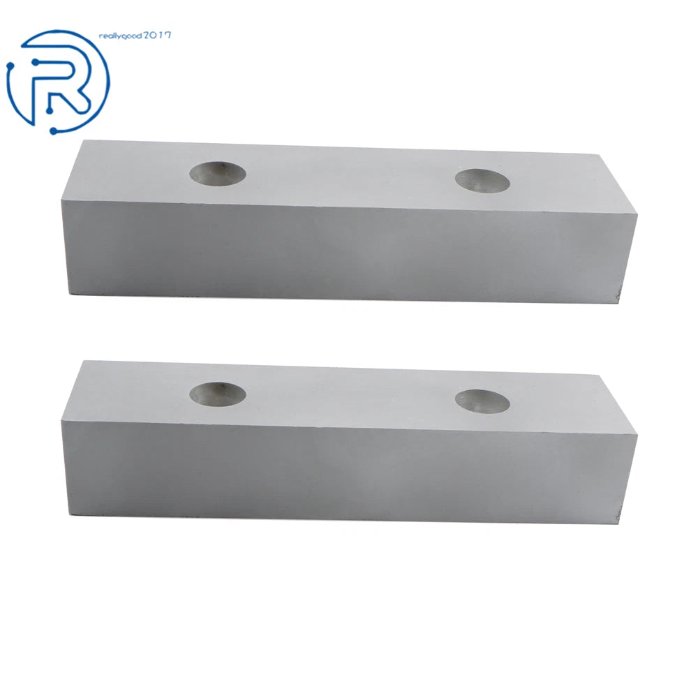 Set of 2 Aluminum Machinable Soft Clamps for 6" Mill Vises