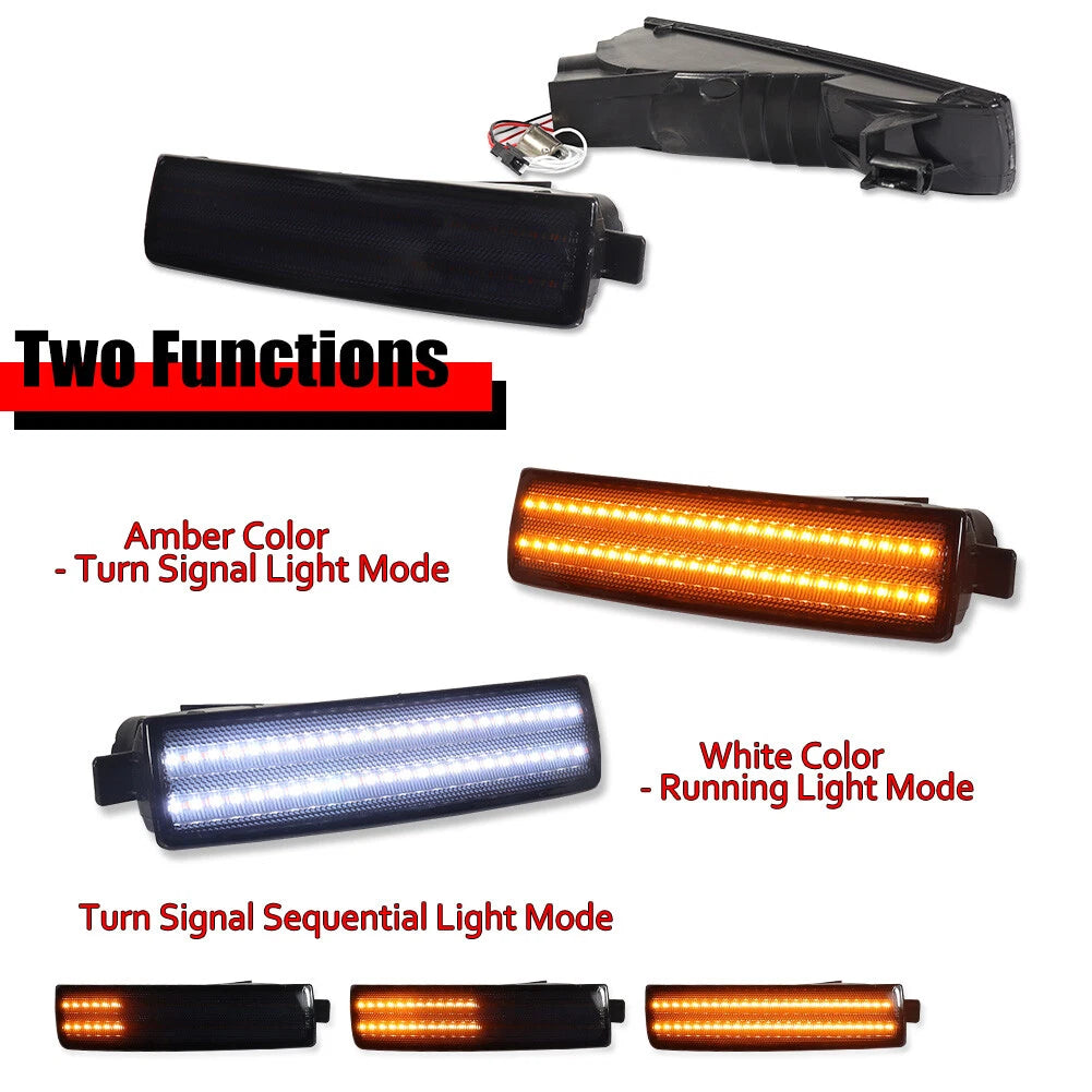 Smoke LED Front Bumper Signal Lamp for Honda Prelude (1997–2001)